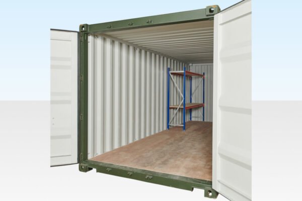 Adjustable, Heavy Duty Two Tier Container Racking (Single Bay)