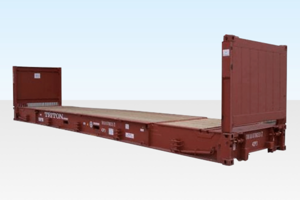 40Ft X 8Ft Used Flat Rack Shipping Container