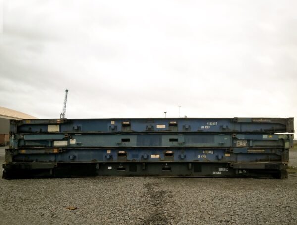 40ft x 8ft Used Shipping Container – Flat-Rack