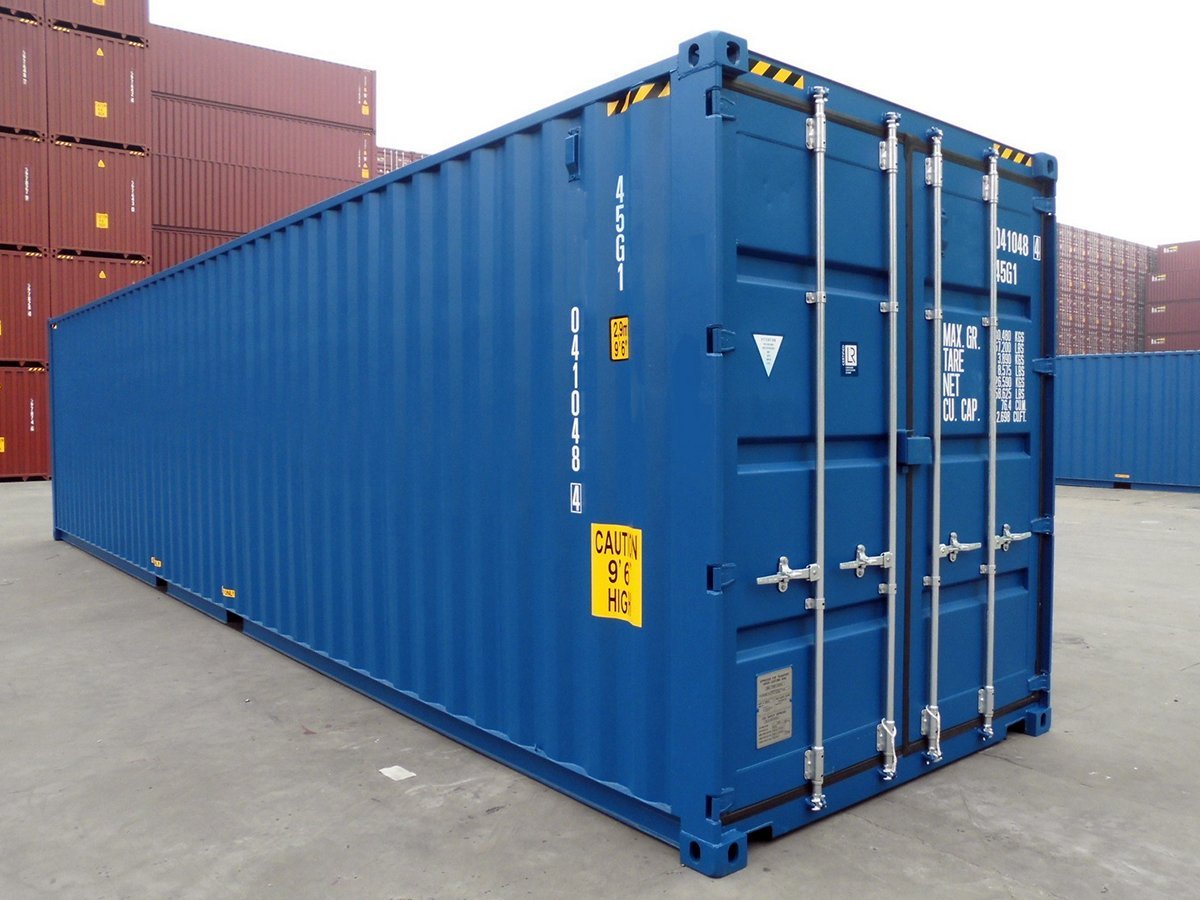 40ft High Cube Container – One Trip (9ft 6″ high)