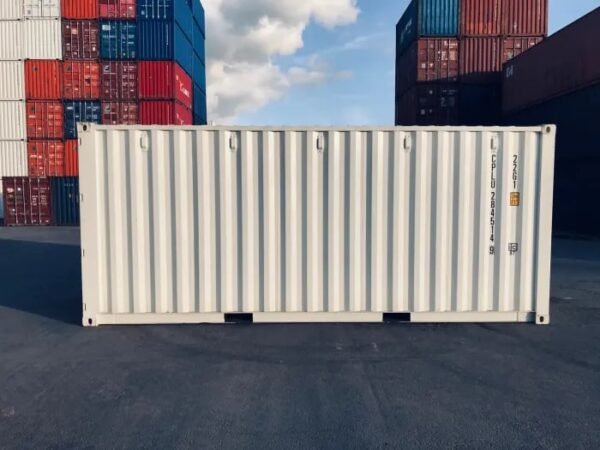 20ft Shipping Container (One Trip) White (RAL 9003)