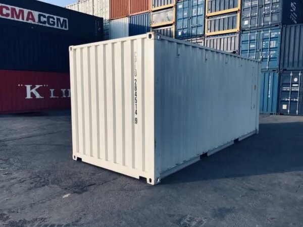 20ft Shipping Container (One Trip) White (RAL 9003)