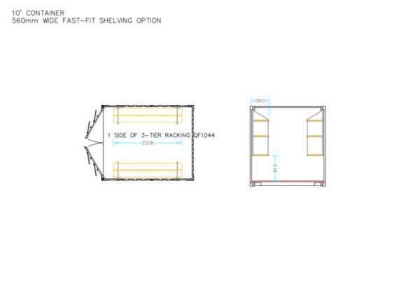 Fastfit Three Tier Racking (Single Bay)